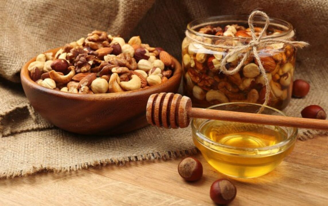 honey with nuts to improve potency