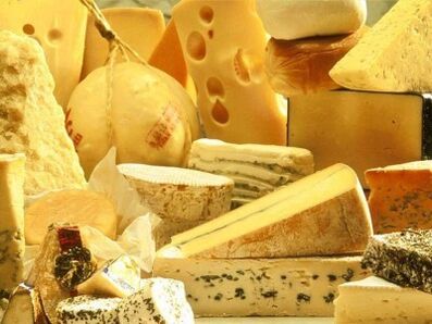 Cheeses in a man's diet can stimulate potency. 